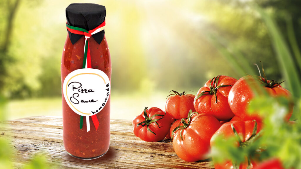 Pizza Sauce im Glas