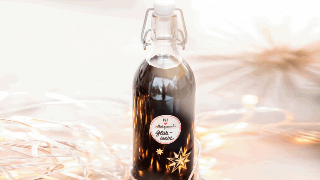 Glühwein mit AVERY ZWECKFORM Etiketten