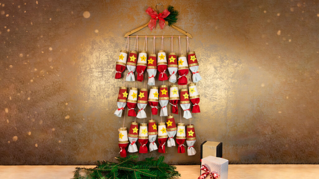 Adventkalender aus Bechern