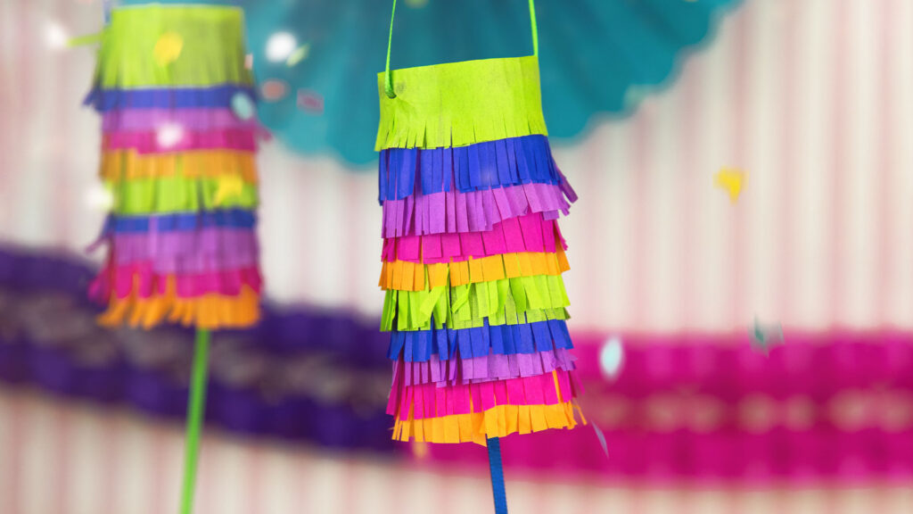 bunte Mini-Piñata