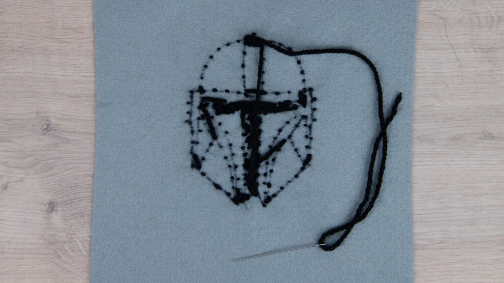 Star Wars Stickbild - Schritt 2
