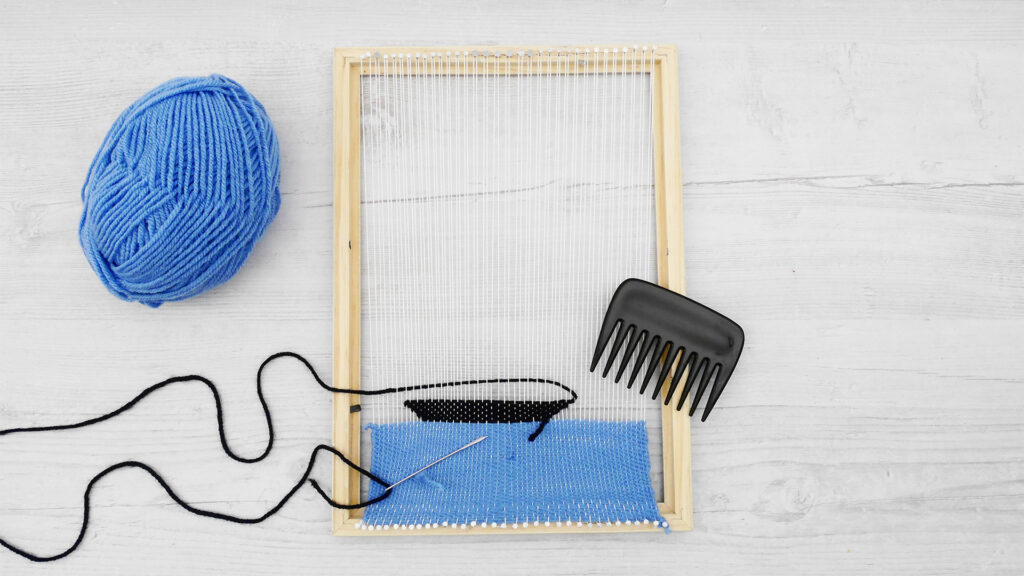 Handgewebt im Sommerlook - Bastelidee