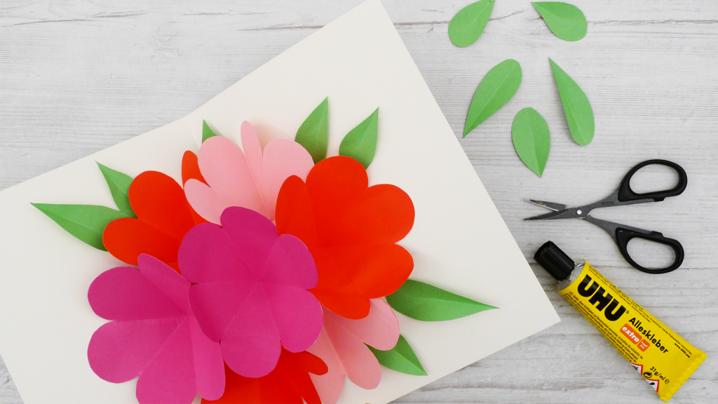 Hier kommt die Pop-Up-Flower Power - Bastelanleitung