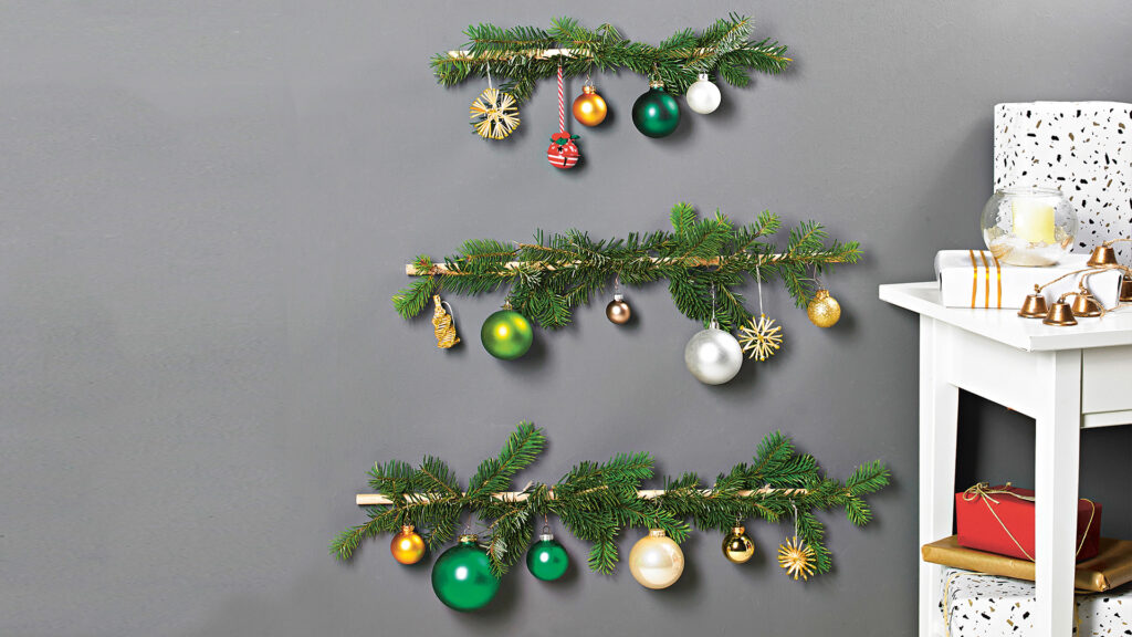 Weihnachtsbaum als Wanddeko