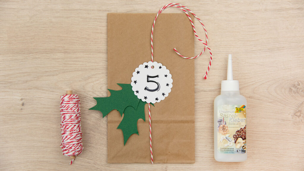 Adventkalender-Tüten - Schritt 3