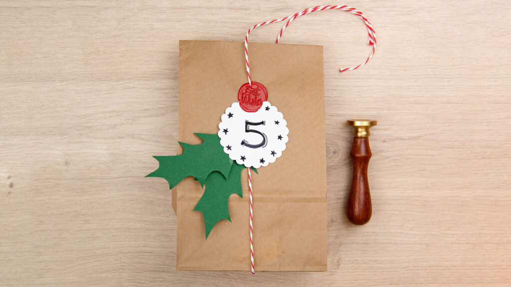 Adventkalender-Tüten - Schritt 4