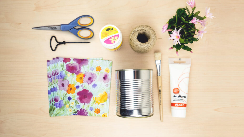Upcycling Blumentopf - Bastelmaterial