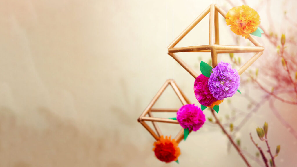 geometrische Hängedeko