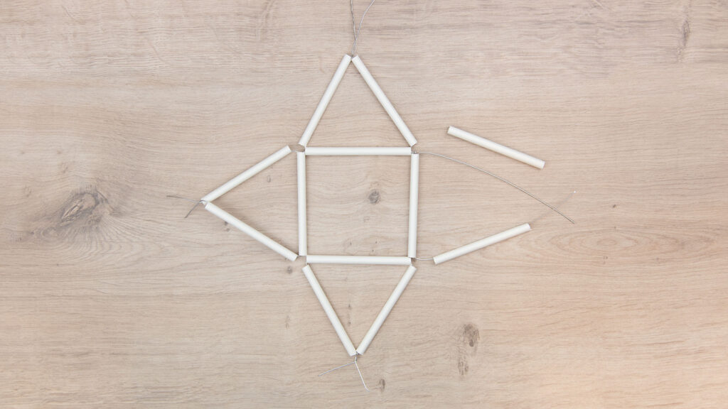 geometrische Hängedeko - Schritt 2
