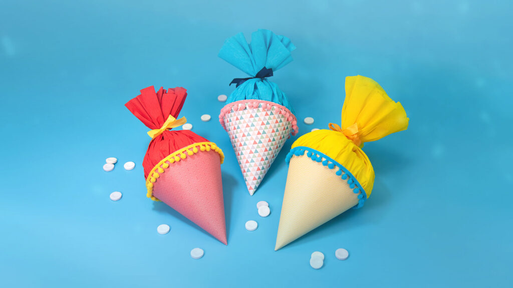 kleien Schultüte mit DIY Puzzle