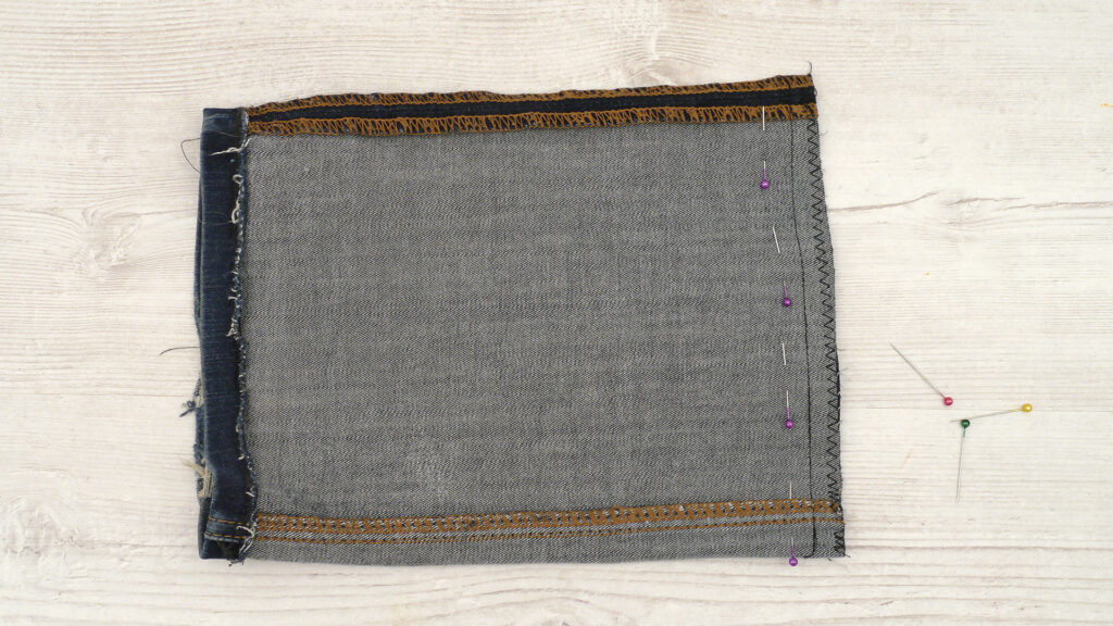 Übertopf aus einer alten Jeans - Schritt 2