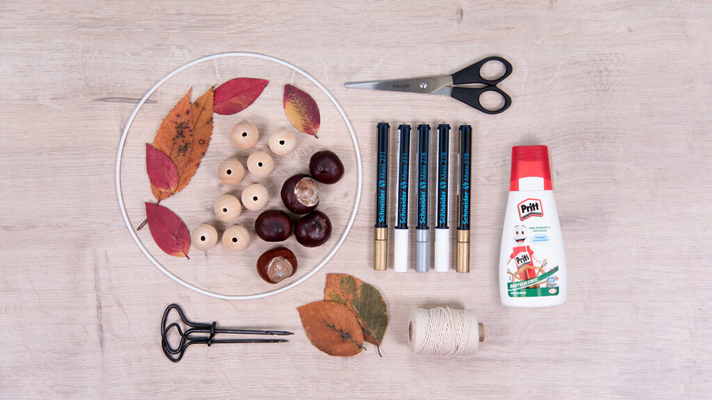Herbstliches Mobile - Bastelmaterial
