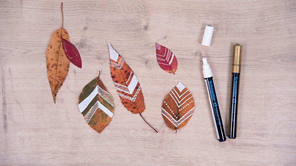 Herbstliches Mobile - Schritt 3