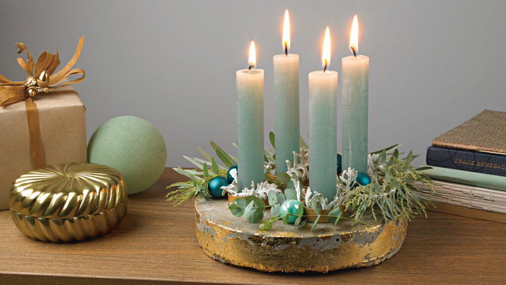 Adventkranz aus Beton
