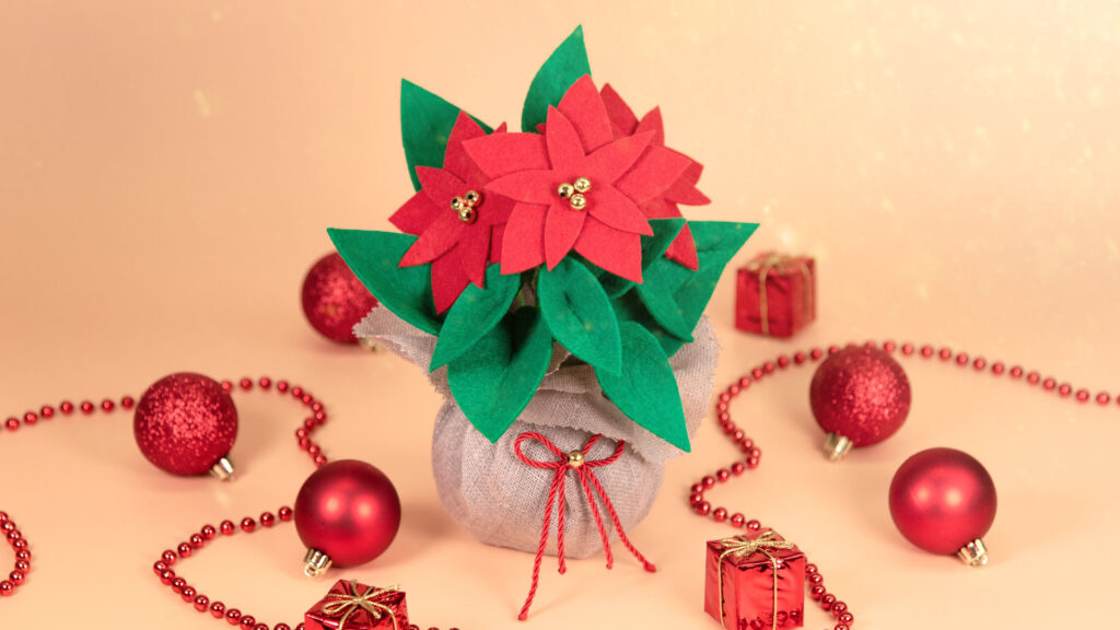 Weihnachtsstern aus Filz
