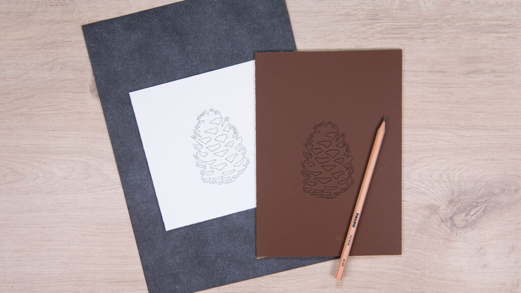 Geschenkpapier mit Linoldruck-Motiv - Schritt 1