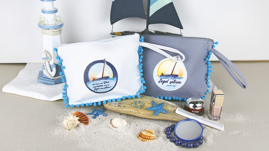 Tasche mit Textildruck
