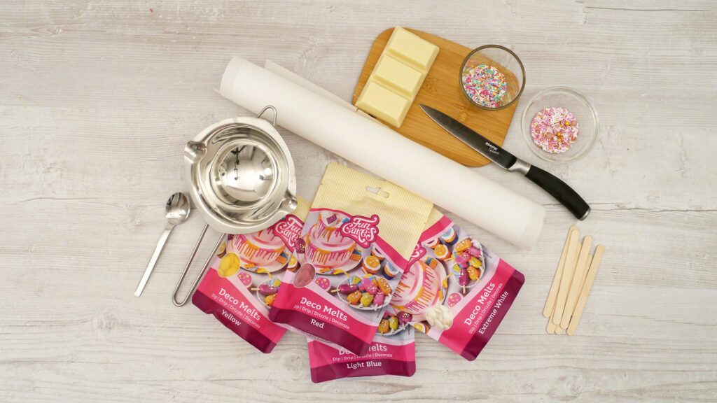 Kuchen am Stiel - Bastelmaterial