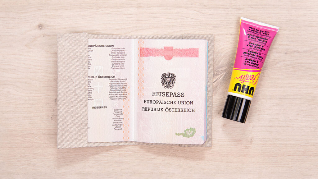 Reisepasshülle aus Korkpapier - Schritt 2