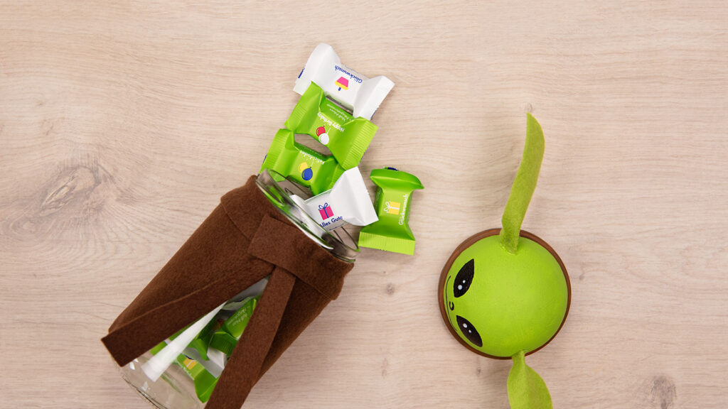 Baby Yoda Süßigkeitenglas - Schritt 5
