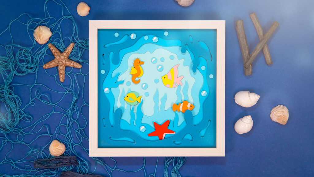 Layered Paper Art - Unterwasserwelt
