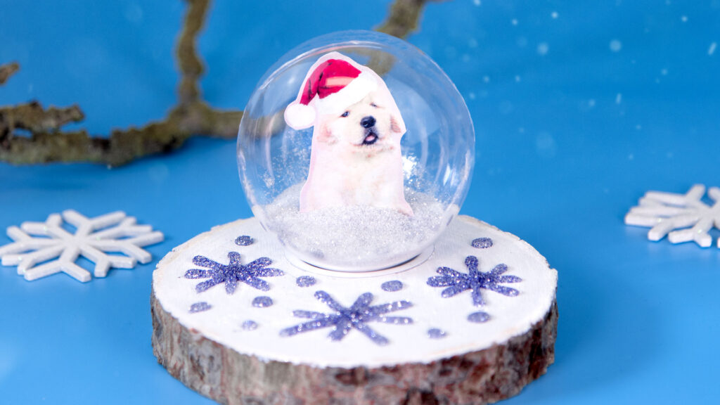 Schneekugel mit Foto