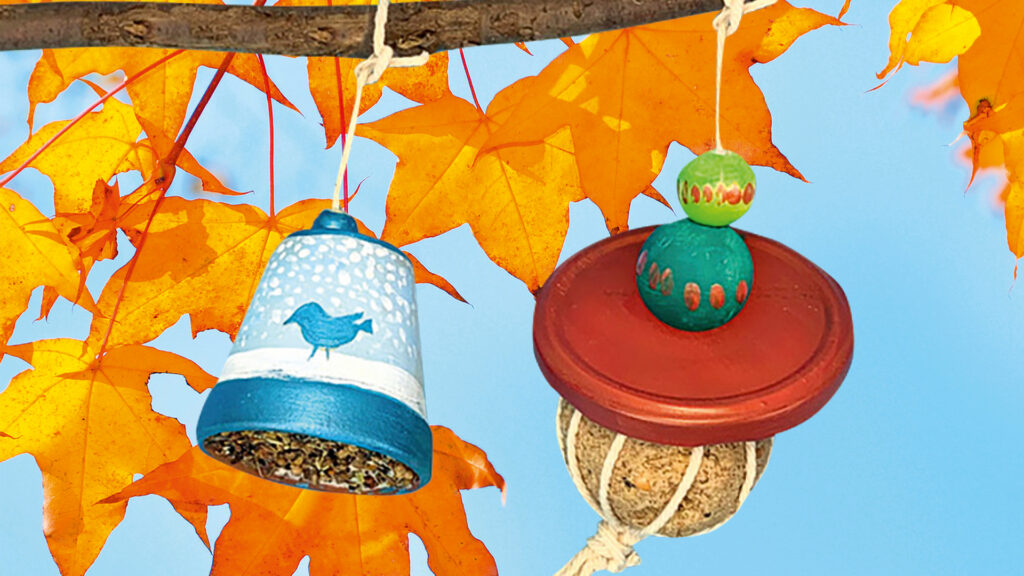 Herbstliche Futterglocke