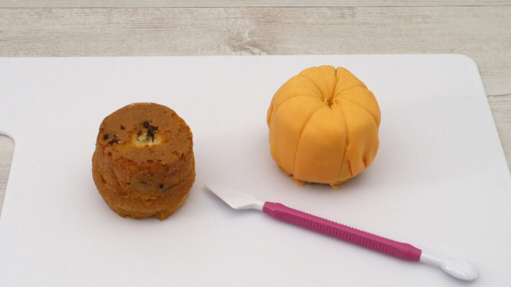 Muffin-Kürbislook - Schritt 2