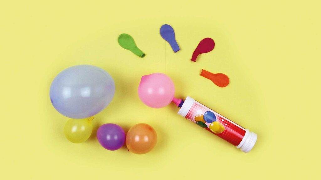 Ballon Eistüte - Anleitung 1 
