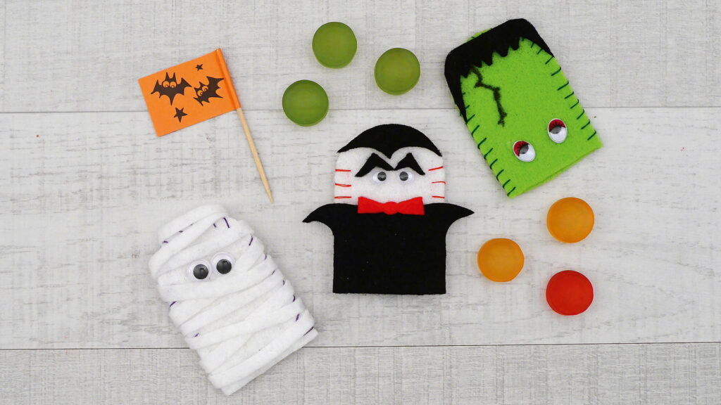 Halloween-Fingerpuppen aus Filz