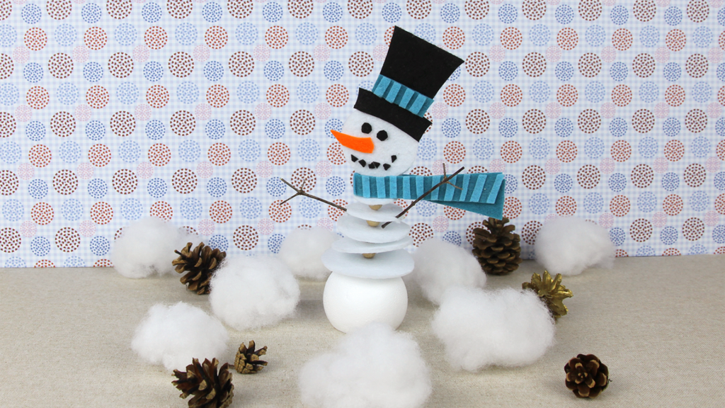 Schneemann aus Filz_Bastelidee
