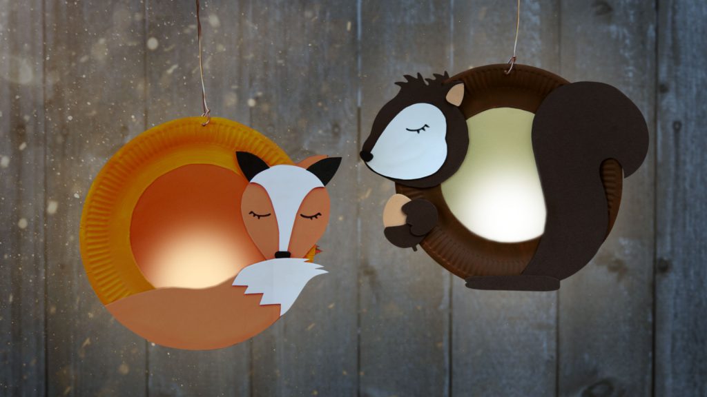 Laternen Fuchs und Eichhörnchen