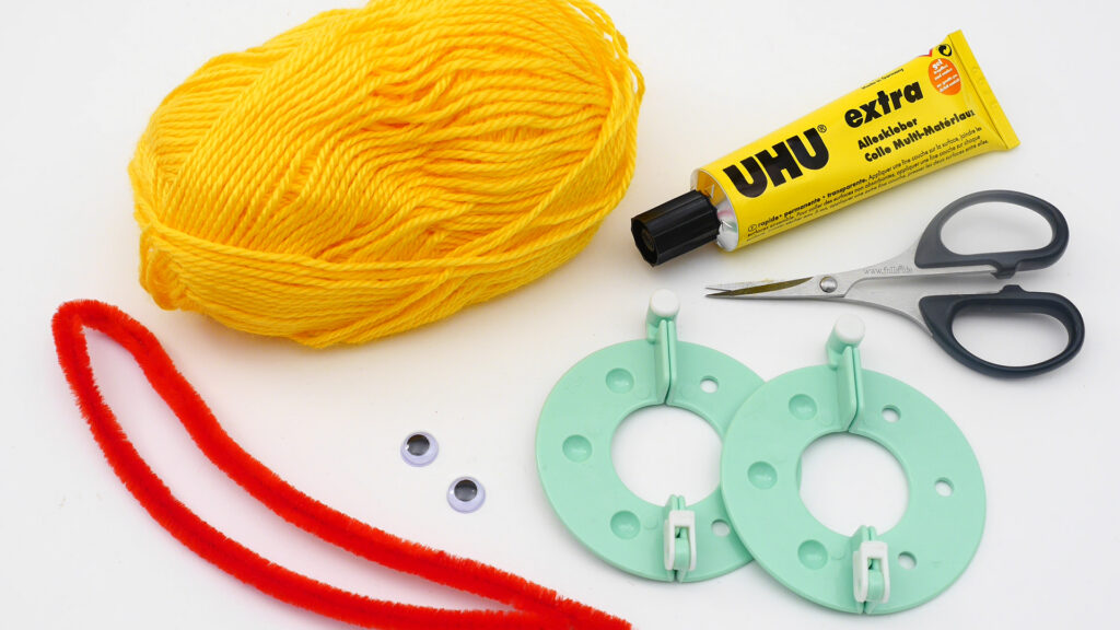 Küken aus Pompon - Material 