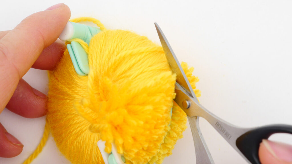Küken aus Pompon - Anleitung 2