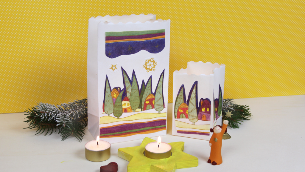 So leuchtet der Winter im Advent_Bastelidee