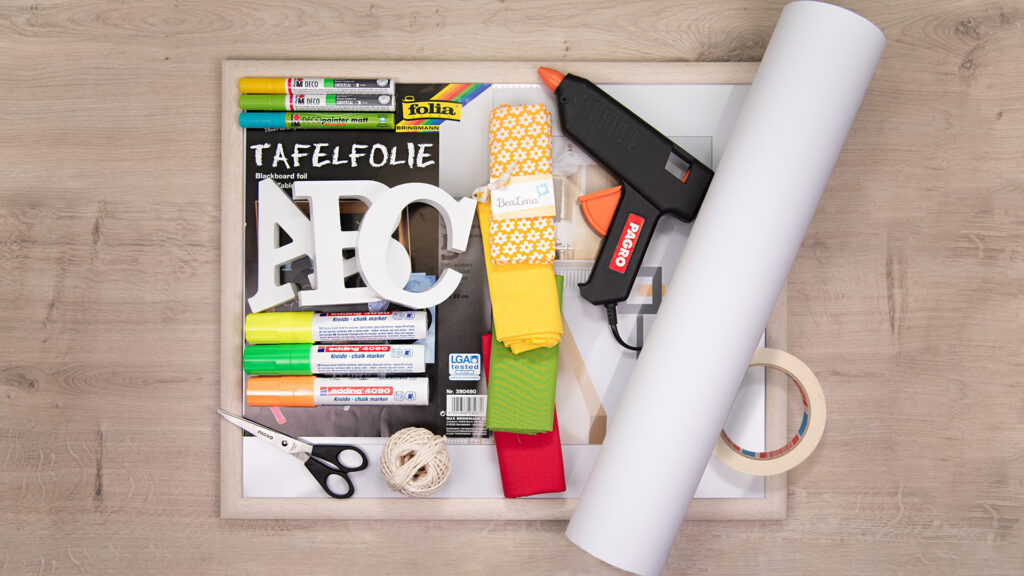 Fotorahmen zum Schulstart - Bastelmaterial