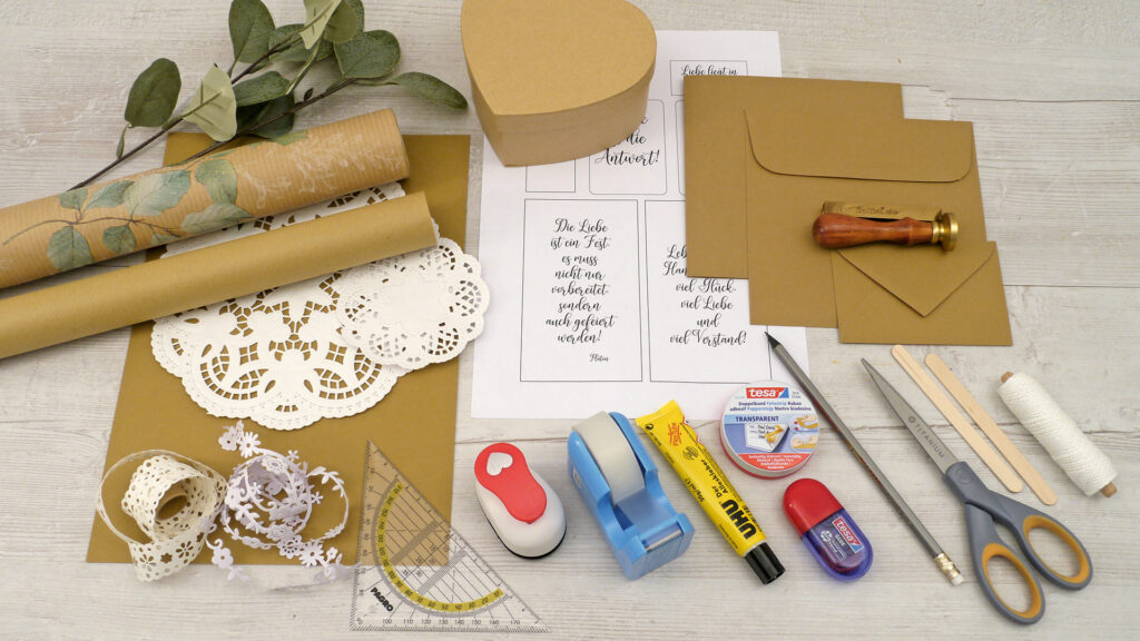 Hochzeitseinladung - Material