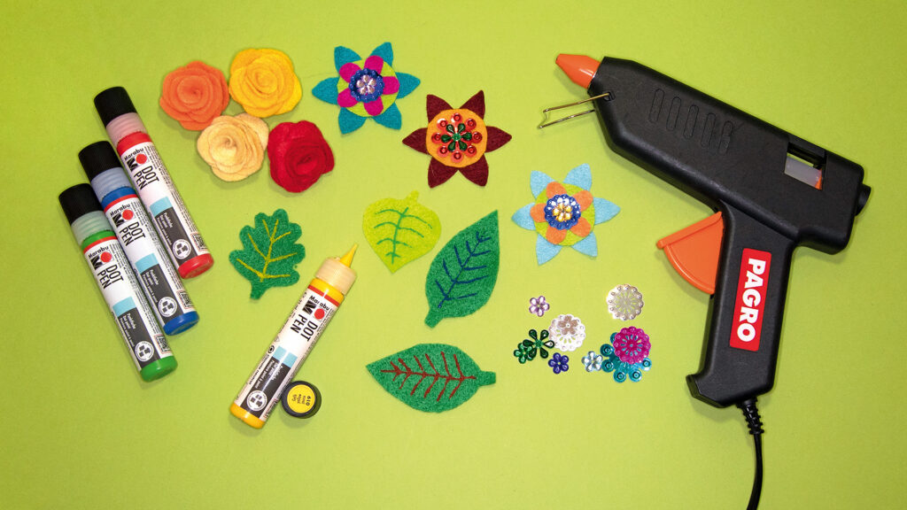 Blumen-Mobile - Schritt 3