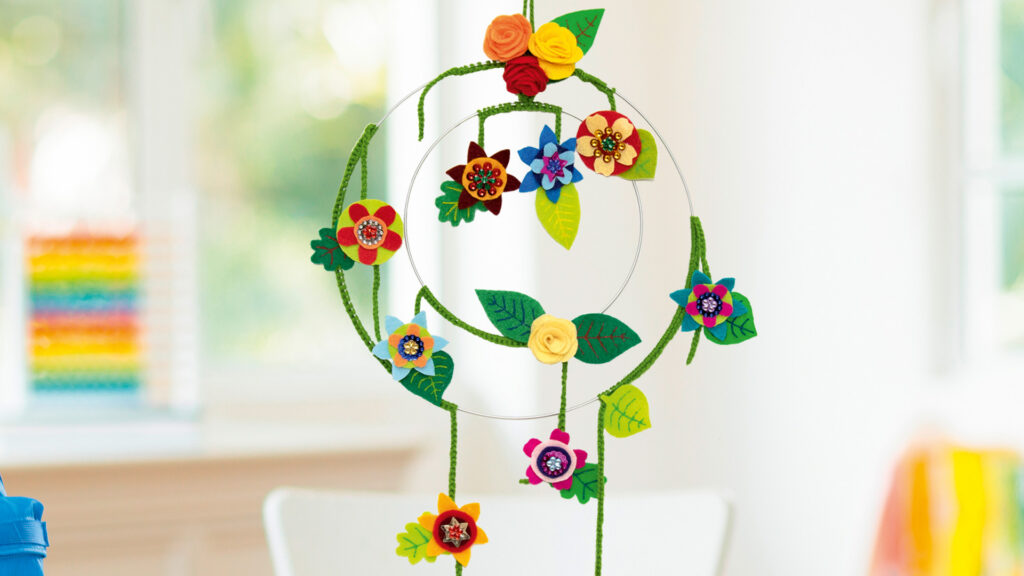 Blumen-Mobile - fertig