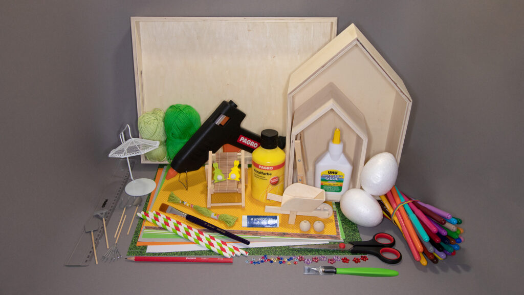 sommerlicher Gutschein - Material