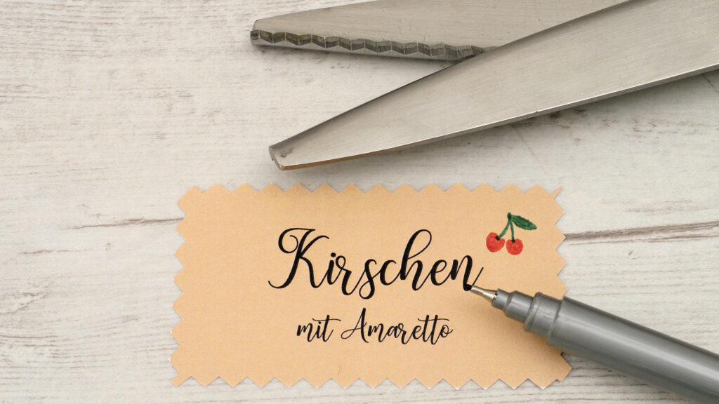 verzierte Marmeladengläser - Schritt 4