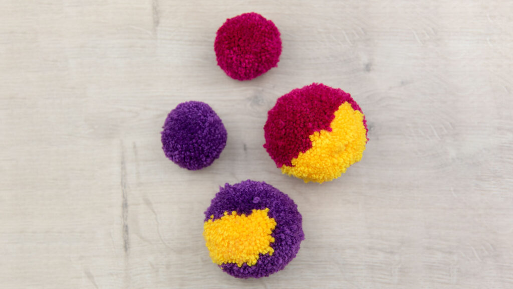 Pompon-Vögel - Schritt 1