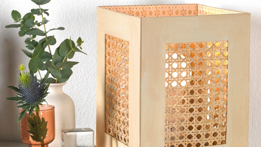 Lampe im Boho-Stil - fertig