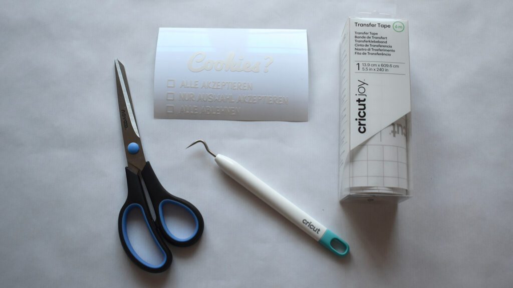 Cricut-Keksgläser – Schritt 1