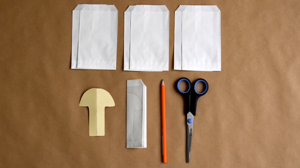 Papier-Fliegenpilze - Schritt 1