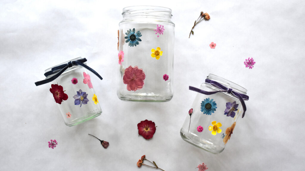 Florale Windlichter – Schritt 4