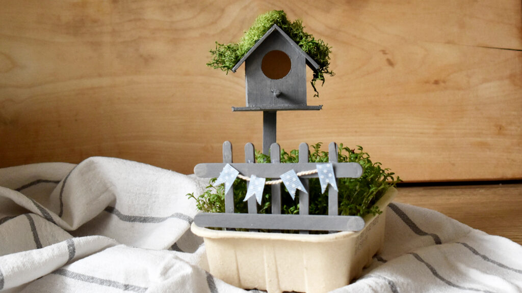 Mini-Vogelhaus - fertig