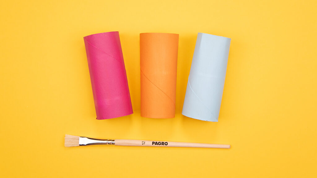 Papierrollen-Meerestiere - Schritt 1