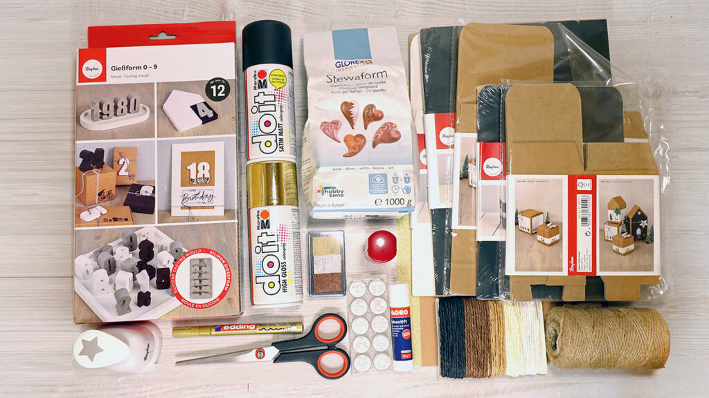 Beton-Adventkalender - Material