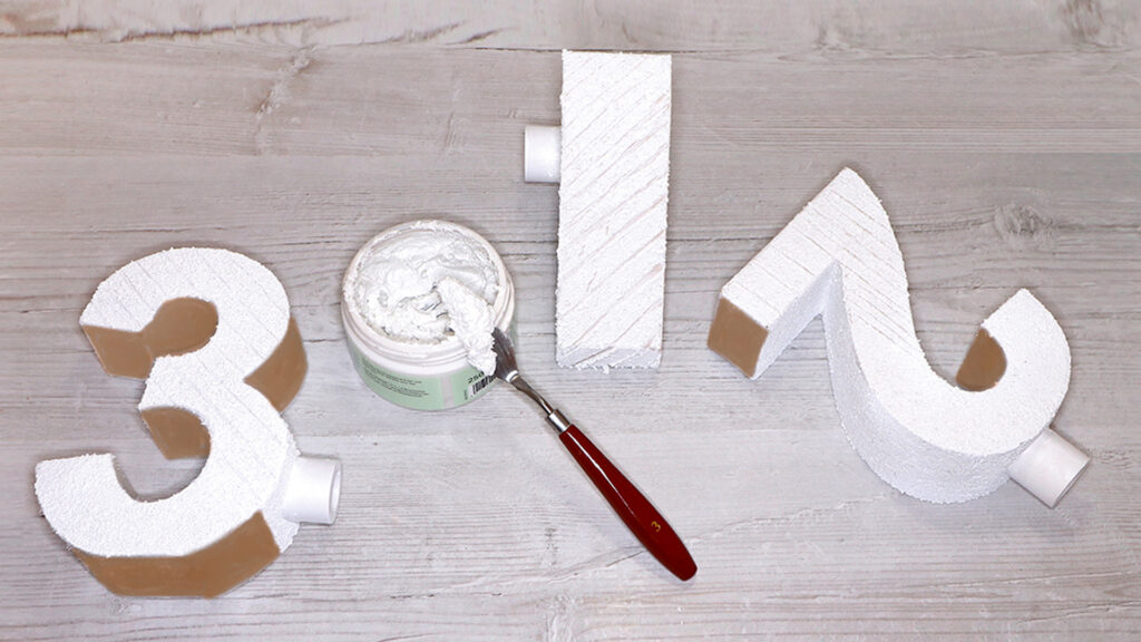 Beton-Adventkranz - Schritt 3